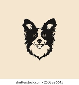 Modern abstract dog vector logo