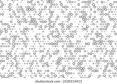 Modern abstract dot pattern with holes and grid