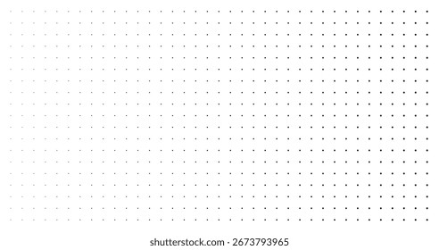 Padrão de ponto abstrato moderno com efeito de gradação horizontal perfeito para fundos, web design, apresentações e projetos criativos em uma ilustração vetorial de fundo branco isolado limpo