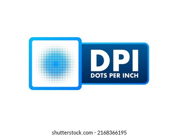 Modern abstract. DPI - Dots Per Inch acronym. business concept background. Vector illustration.