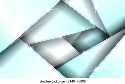 Moderner abstrakter, dynamischer, blauer heller Hintergrund Vektorgrafik