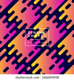 Modern Abstract dynamic shapes rounded lines background with Colorful image. Vector illustration.