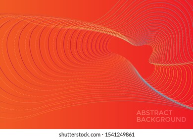 Modern Abstract dynamic wave Background for Presentation Template, Social Media Web, Business and Website. Vector Illustration EPS 10.
