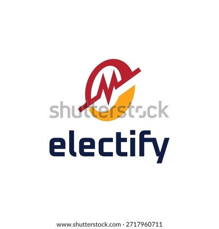 Modern abstract electricity logo featuring a dynamic pulse symbol, representing energy, power, technology, and innovation. Ideal for electrical companies, energy services, and tech branding.