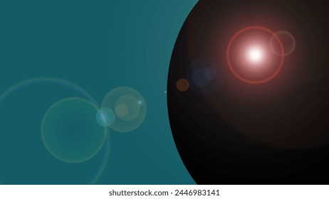 Moderner abstrakter eleganter Linsenflammenhintergrund. Bildschirmhintergrund Hintergrund Für Web und mobile Anwendungen, Business-Infografik und Social Media, moderne Dekoration, Kunst-Illustration Vorlage Design. 