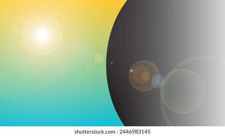 Fondo moderno abstracto elegante de la bengala del lente. Fondo de Fondo de pantalla Para aplicaciones de Web y móviles, infografía de negocios y redes sociales, decoración moderna, ilustración artística y diseño de Plantilla. 