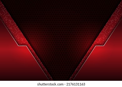 Modernes, abstraktes, elegantes rotes Glow auf dunklem Hintergrund mit Glitter