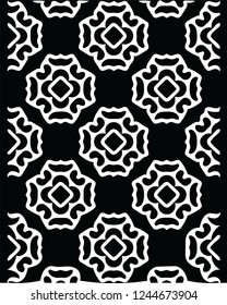 Modern abstract elegant tile zentangle vector pattern decorative shape design for many creative ideas
