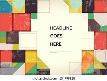 Modern, abstract elements on light background. Vector illustration/eps10.