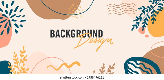 Modern abstract elements set, minimal design, vector illustration.