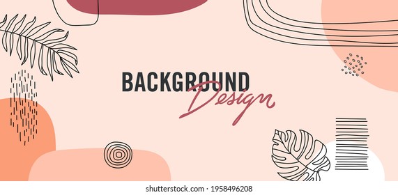 Modern abstract elements set, minimal design, vector illustration.
