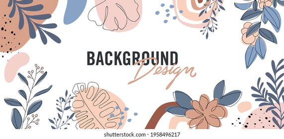 Modern abstract elements set, minimal design, vector illustration.