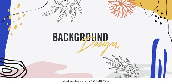 Modern abstract elements set, minimal design, vector illustration.