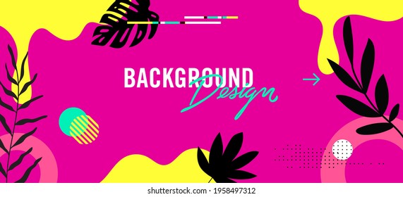 Modern abstract elements set, minimal design, vector illustration.
