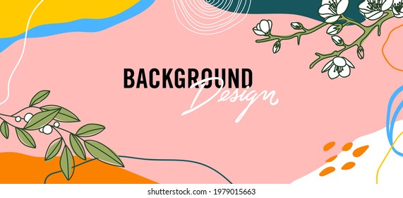 Modern abstract elements set, minimal design, vector illustration.