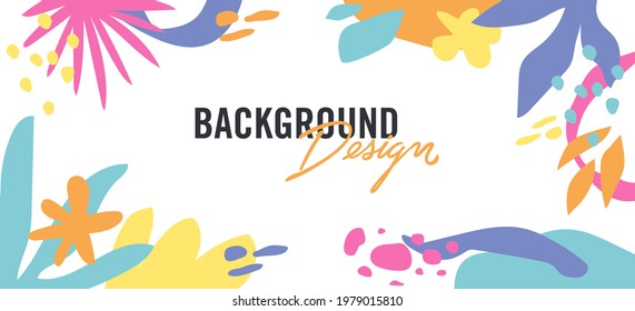 Modern abstract elements set, minimal design, vector illustration.