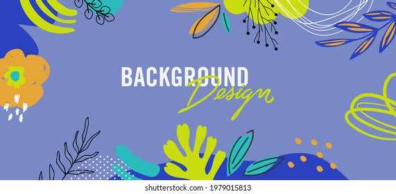 Modern abstract elements set, minimal design, vector illustration.