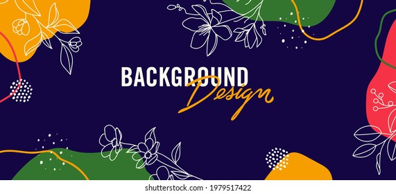 Modern abstract elements set, minimal design, vector illustration.