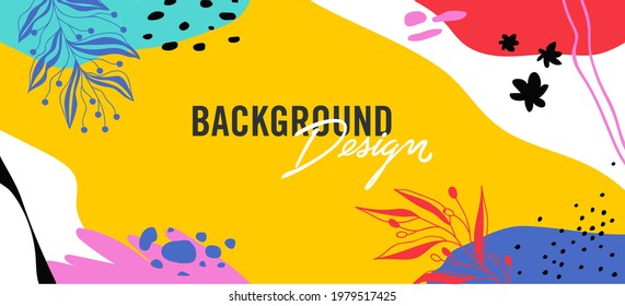 Modern abstract elements set, minimal design, vector illustration.