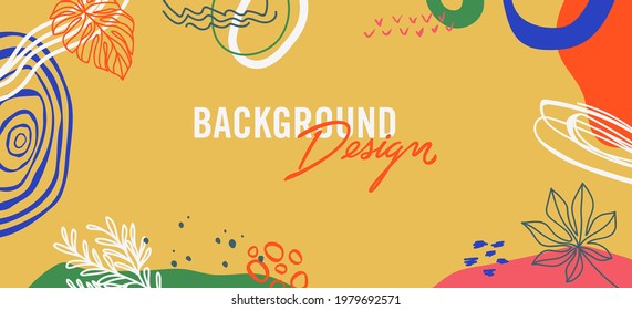 Modern abstract elements set, minimal design, vector illustration.