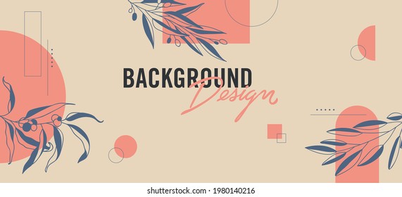 Modern abstract elements set, minimal design, vector illustration.