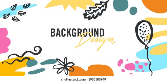 Modern abstract elements set, minimal design, vector illustration.