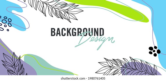 Modern abstract elements set, minimal design, vector illustration.