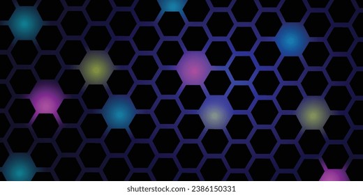 modern abstrakt. Embosierte Hexagons, weißer Hintergrund, Licht und Schatten, Vektorgrafik