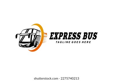 Modern abstract express bus travel logo design