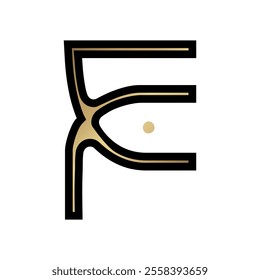 Modern abstract F letter vector art logo design. Monogram logo concept style logo design. Typography concept logo.
