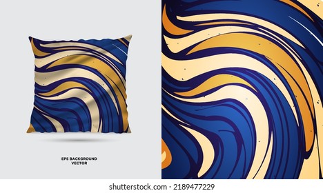 Modern and Abstract Fabric textile pattern design template vector. Futuristic Fabric Painting Designs For Pillow Covers vector