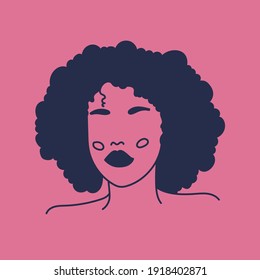 Rostros abstractos modernos. El concepto de minimalismo. Estilo de dibujo de líneas. Silueta contemporánea de mujer. Afiches vectoriales de moda dibujados a mano, ilustraciones para imprimir.