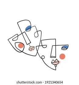 vectores de dibujo abstracto moderno