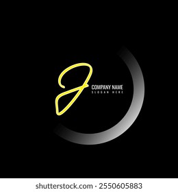 Modern abstract fashion style J letter logo design. Typography concept logo. Photography concept awesome logo design.
