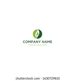modern abstract female face and leaf logos
