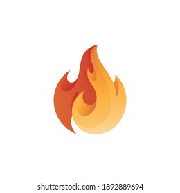 Modern Abstract Fire Flame Blaze Logo