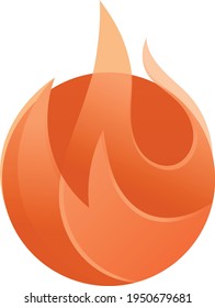 diseño moderno y abstracto del logotipo del incendio