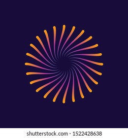 Modern Abstract Firework Spark Light Beam Design Template for Autism, Healthcare, Personal Encouragement, Company Sign, Celebration