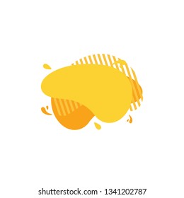 modern abstract Flat geometric liquid form, flyer presentation