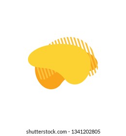 modern abstract Flat geometric liquid form, flyer presentation