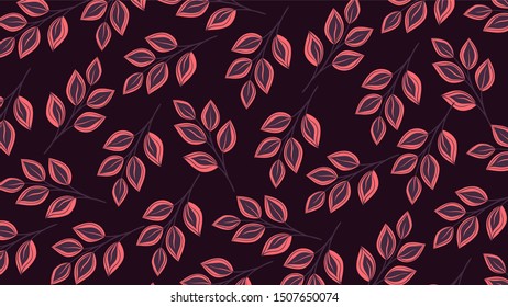A Modern abstract flat Leaves background 