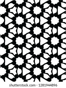 Modern abstract floral decorative shape vector pattern design for many creative ideas