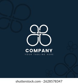 Modern Abstract Floral Loop Logo Design for Branding and Creative Business Identity