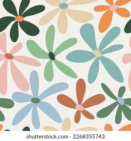 Modern Abstract Floral Abstract Seamless Pattern