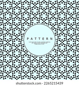 Modern abstract flower circle pattern design. Luxury round point pattern vector.