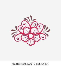 Modern abstract flowers collage pattern. Bright contemporary print. Fashionable template for Beautiful design.
