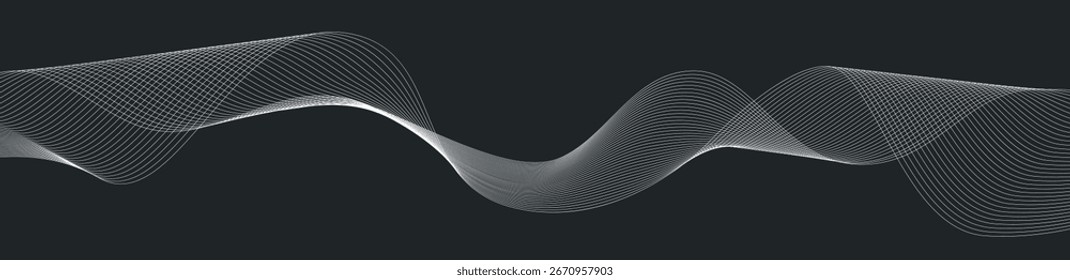 Modern abstract flowing line background, smooth motion, ideal for interface design, music, strip motion gradient curves
