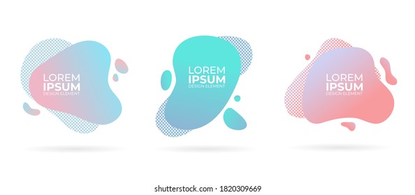 modern abstract flowing liquid circles shapes with dynamical colored forms. can use for banner, flyer, logo, presentation.