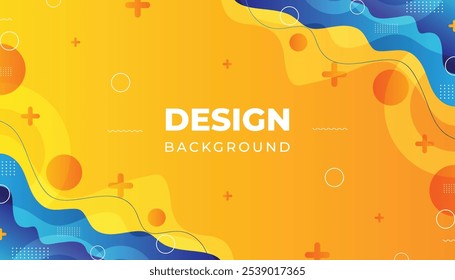 Modern Abstract Flowing Shapes Background