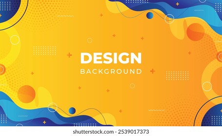 Modern Abstract Flowing Shapes Background